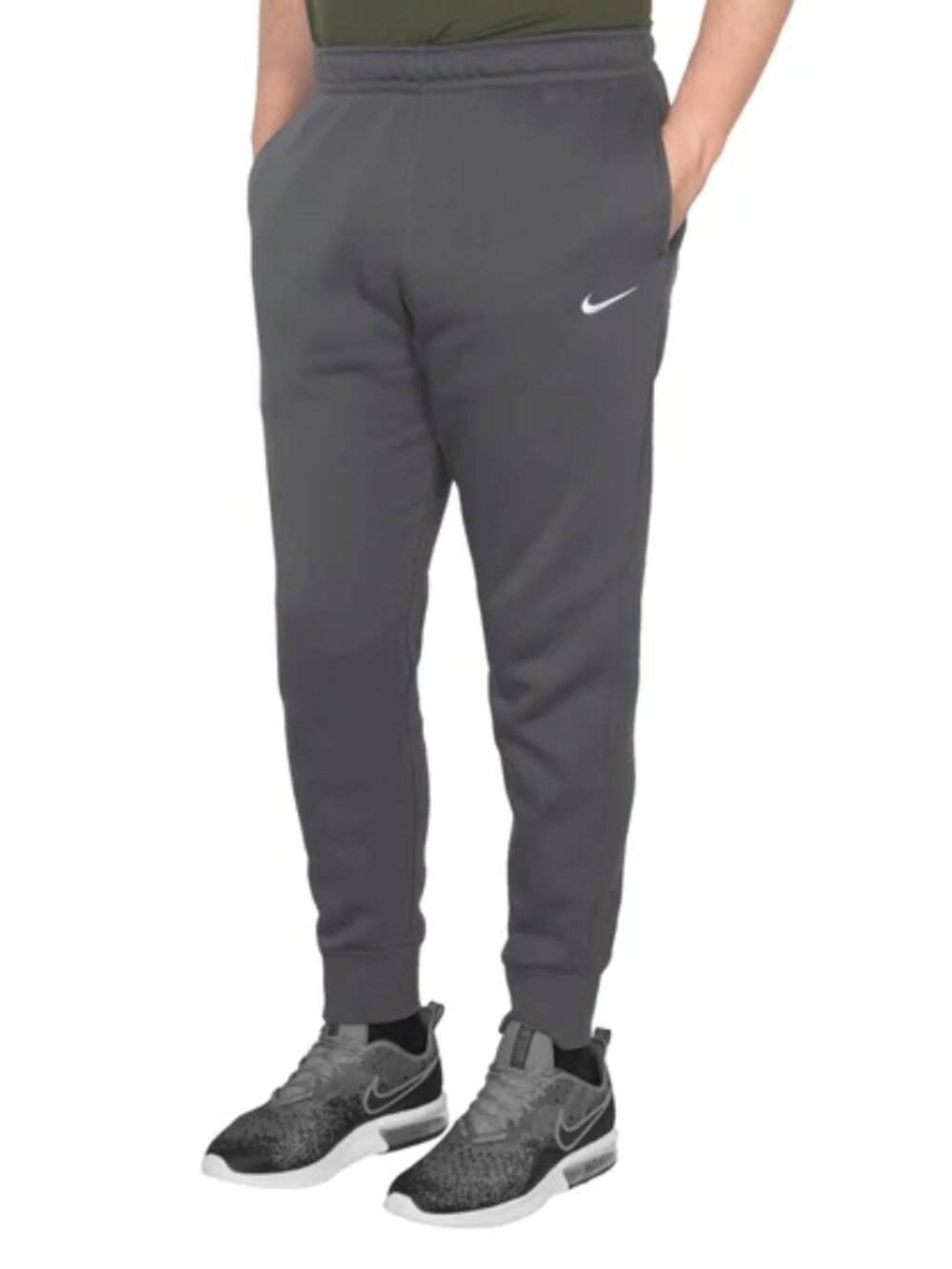Nike Men's Club Fleece Jogger, Dark Gray, Small